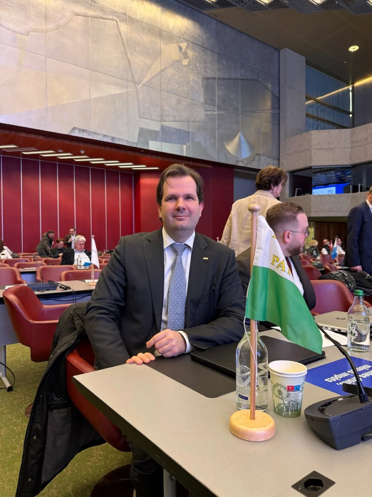 Vincent Arlettaz lors d’une assemblée politique